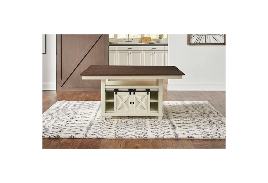 Sun Valley  Convertible Height Storage Table  by AAmerica at Esprit Decor Home Furnishings